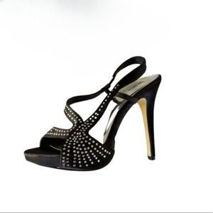 Valenti Franco Strappy Stiletto Heels Black
